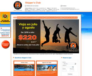 skippersclub.com.mx: Skipper's Club
Vacaciones con tarifas preferenciales todo el año en Huatulco, Acapulco Diamante, 
	Veracruz Zona Esmeralda y Nuevo Vallarta