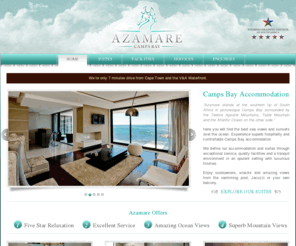 azamare.com: Azamare Luxury Guest House  |  Camps Bay Accommdation
Here you will find the best sea view and sunset over the ocean. Experience superb hospitality and comfortable Camps Bay accommdation.