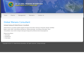 globalmenara.com: CV. Global Menara Nusantara-
Management & ICT Consultant
