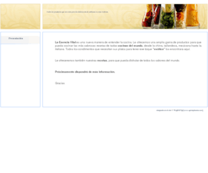 laesenciavital.com: Presentación - La Esencia Vital | Productos para la elaboración de recetas exóticas
Todos los productos que necesita para la elaboración de sabrosas recetas exóticas.