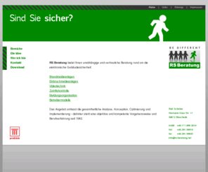 rs-beratung.net: RS Beratung Technologieberatung für elektronische Gebäudesicherheit
RS Beratung bietet Ihnen unabhängige und vertrauliche Beratung rund um die elektronische Gebäudesicherheit