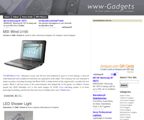 www-gadgets.com: Gadgets
www-Gadgets.com providing the most latest info on Gadgets, Cool Gadget, Electronic Gadgets, Toy Gadget, Tech Gadgets, Spy Gadgets, Cool Gadgets, Gizmos and other coolest gadgets.