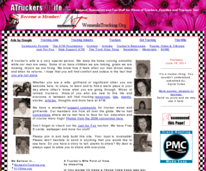 atruckerswife.com: A Truckers Wife, a place where trucker's wives meet and share!
A site for Trucker's Wives, Spouses, Girlfriends and family!