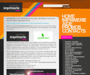 imprimeur-en-ligne-discount.com: Imprimerie-parisienne.com : l'imprimeur pas cher en ligne, flyers, chemises, cartes de visite, autocollants etc. Livraison gratuite sur Paris !
Imprimerie en ligne discount, pas cher, flyers, affiches, stickers, signalétiques, etc. Livraison gratuite sur Paris et la France Métropolitaine. Impression offset, numérique en petites quantités, et sérigraphie.