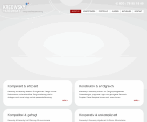 kreowsky.de: Ihre Agentur für Design und Programmierung - Kreowsky & Kreowsky
Sie brauchen effektivere Online-Werbemittel - Sie möchten Ihre Webseite auf mehr Verkäufe/Anmeldungen optimieren? - Wir beraten und unterstützen Sie gerne.
