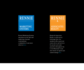 vancouverluxuryapartments.com: Rennie Marketing Systems
Rennie Marketing Systems has received countless accolades for mastering the art of condominium pre-sales and is well recognized in the industry as the pre-eminent marketer of residential condominiums in the Greater Vancouver Area.