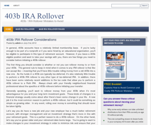 403b-ira-rollover.com: 403b IRA Rollover, 403b IRA Contribution Limits
403b IRA Rollover, 403b IRA Contribution Limits