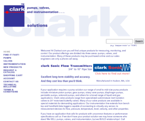 clark-sonic.com: Flow Meter, Valves, Pumps, Flow Meters, DataLoggers, and Instruments to Monitor and Control
A flow meter is an instrument used to measure linear, nonlinear, mass or volumetric flow rate of a liquid or a gas. Clark Solutions offers a wide range of flow meter, flow transmitter, variable area flowmeter, vortex flowmeters, ultrasonic flow meter, water flow meter and liquid flow meter.