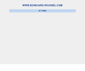 bonicard-roussel.com: Hébergement, enregistrement de nom de domaine et services internet par 1&1 Internet
Réservez votre nom de domaine avant que quelqu'un ne le fasse avant vous! Choisissez 1&1 pour enregistrer votre nom de domaine et héberger votre site personnel, celui de votre association ou de votre entreprise. 1&1 propose des solutions adaptées à tous vos besoins !