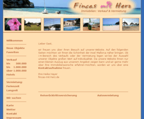 fincas-mit-herz.com: Fincas mit Herz - Verkauf und Vermietung von Fincas, Häusern und Grundstücken im Südosten von Mallorca
Fincas fürs Herz - Bei uns ist der Name Programm. Individuelle Immobilien- und Ferienhausvermittlung im Südosten von Mallorca