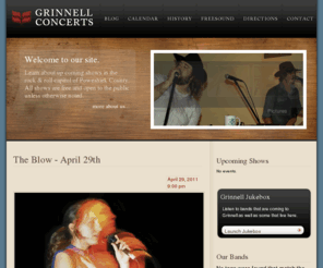 grinnellconcerts.com: Grinnell Concerts » grinnellconcerts.com
Official website of Grinnell College Concerts. Concert calendar, pictures, and news.