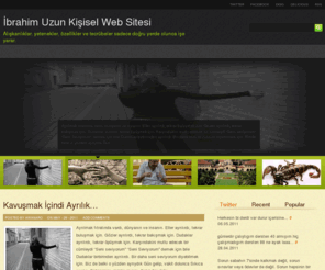 ibrahimuzun.net: İbrahim Uzun Kişisel Web Sitesi | Alışkanlıklar, yetenekler, özellikler ve tecrübeler sadece doğru yerde olunca işe yarar.
Alışkanlıklar, yetenekler, özellikler ve tecrübeler sadece doğru yerde olunca işe yarar.