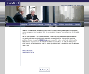 keeleyasset.com: Keeley Asset Management Corp. KAMCO ~ Chicago Small Cap Value Mid Cap Value
Keeley Asset Management (KAMCO), founded 1982, is a privately owned Chicago-based money management firm located in Chicago's Financial District. Investment strategy seeks corporate spin-offs, distressed utilities, internal restructuring.