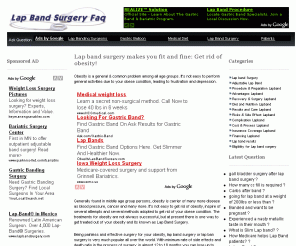 lapbandsurgeryfaq.com:  Lap Band Surgery Questions & Answers Share, Ask & Find about Lap Ban Surgery Questions & Answers
Lap Band Surgery Questions & Answers Share, Ask & Find about Lap Band Surgery Questions & Answers
