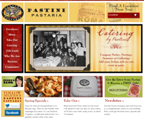 pastinibeaverton.com: Pastini Pastaria | Italian Restaurants with a Passion for Pasta
Pastini Pastarias are neighborhood Italian restaurants in Portland, Bend and Corvallis, Oregon, featuring fresh and locally sourced Italian pasta dishes, salads, and sandwiches.