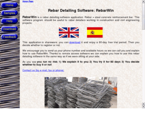 rebarwin.net: Rebar Detailing Software for Steel Concrete Reinforcement
rebar detailing shareware for reinforcing steel detailers.