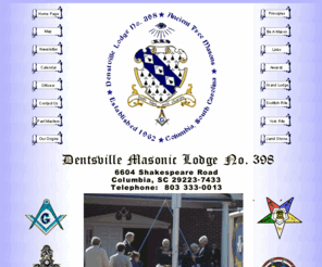 dentsville398.org: Home Page-Official Website of Dentsville Lodge No. 398
Official Website of Dentsville Lodge No. 398, Columbia, South Carolina