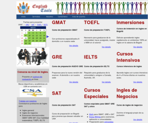 englishtools.net: Cursos de preparacion GMAT GRE SAT TOEFL IELTS en Bogota
Cursos de preparación gmat gre sat toefl ielts en Bogotá. English tools ofrece una metodologia probada por los años y los altos puntajes que nuestros estudiantes obtienen