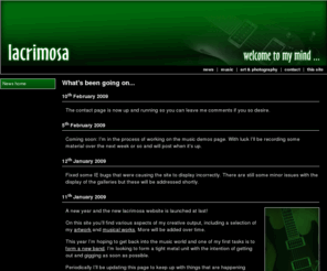 lacrimosa.co.uk: lacrimosa.co.uk - Welcome to my mind!
