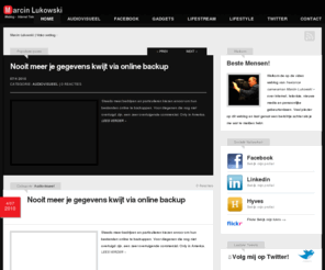 lukowski.nl: Marcin Lukowski | Video weblog
Over internet, televisie, nieuwe media en persoonlijke gebeurtenissen