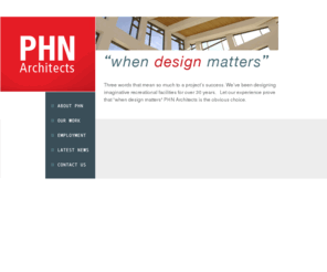 phnarchitects.com: PHN Architects, Specializing In Recreation, Aquatic And Golf Clubhouse Facilities In Chicago, Illinois, Since 1974
We are a full-service architectural firm, involved in creative programming, planning and design of exciting Recreation, Aquatic and Golf facilities since 1974.