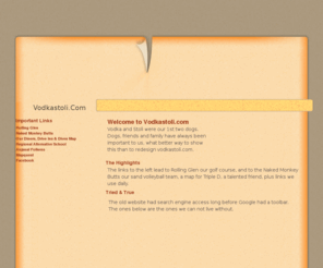 vodkastoli.com: Vodkastoli - Tiki Stylin
Mutliple search engine
                     page, pinball, ICC, Jeem