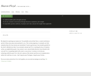sharonfloyd.net: Sharon Floyd | the resume site
the resume site