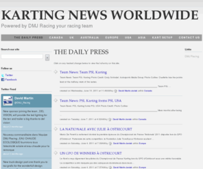 kartingnewsworldwide.com: KARTING NEWS WORLDWIDE - THE DAILY PRESS
your source for the latest news in karting around the world