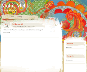 mohitmehta.com: Mohit Mehta
Testing Wordpress websites