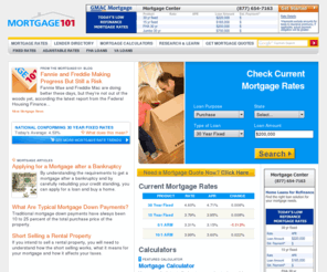 vamortgageonline.com: Mortgage Rates - Mortgage Calculator - Current Mortgage Rates
Find low home loan mortgage interest rates from hundreds of mortgage companies! Includes mortgage loan payment calculator, refinance, mortgage rate, refinance news and calculator, and mortgage lender directory.