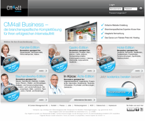 cm4allbusiness.net: CM4all Business | Branchenspezifische Websites + Marketing
CM4all Business - Die Branchenlösung für Ihren erfolgreichen Internetauftritt inkl. Online-Marketing empfohlen von Partnern wie DATEV, DEHOGA, BVRS, ZVR