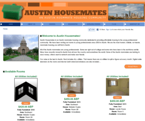 austinroommates.org: An Austin Roommate Housing Community - Austin Housemates | HOME
Austin Housemates is your place to look for affordable housing in Austin TX. Each place is rented by the room and all utilities are included!.