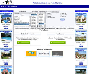 pisossanpedroalcantara.es: Portal Inmobiliario San Pedro Alcantara, pisos San Pedro Alcantara, pisos en venta en San Pedro Alcantara, piso San Pedro Alcantara, piso venta San Pedro Alcantara, piso venta Puerto Banus, pisos Puerto Banus
portal inmobiliario de San Pedro Alcantara. Pisos venta San Pedro Alcantara, Pisos alquiler San Pedro Alcantara