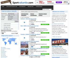 winterreizen.com: Sportvakantie.com - bekijk en vergelijk alle sportvakanties
Toe aan een actieve vakantie? Bezoek sportvakantie.com en kies uit de vele sportieve reizen!