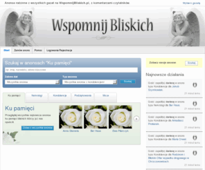 wspomnijbliskich.pl: Szukaj anonsów rodzinnych - Wszystkie anonse z kondolencjami - WspomnijBliskich.pl
