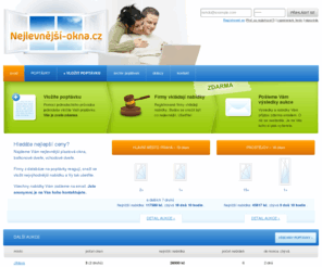 nejlevnejsiokna.cz: Plastová okna  - vchodové dveře - nejlevnější-okna.cz
Aukční server nejlevnější-okna.cz pomáhá najít nejlevnější plastová okna, dveře nebo i vchodové dveře. Chcete-li levná plastové okna, pak vložte poptávku.