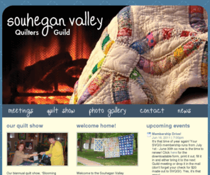 nhquilts.org: Souhegan Valley Quilters Guild
The Souhegan Valley Quilters Guild serves Hillsborough County, New Hampshire. We meet weekly and put on regular quilt shows.