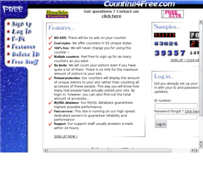 counting4free.com: counting4free.com provides free visitor counters without ads adfree in 50 unique styles, counter, counters4free.com
counting4free.com offers free visitor counters without ads in 50 unique styles.
