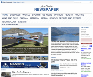 lakechelannewspaper.com: Lake Chelan Newspaper
Chelan news worth reading. Lake Chelan updates on news and sports. Recreation opportunities for Lake Chelan. Part of the Lake Chelan Network Since 1996