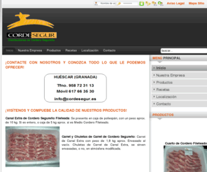 cordesegur.es: Productos
CORDESEGUR - Ofrecemos productos de calidad como son el Cordero de Raza Segureña y el Cabrito de Raza Murciano-Granadino, es por ello que tenemos un alto índice de fiabilidad de nuestros clientes