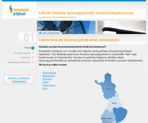 ilmastointi-yritykset.com: ilmastointi-yritykset.com - Vertaa ilmastointipalveluja ja lähetä tarjous
ilmastointi-yritykset.com Vertaile eri yritysten ilmastointipalveluja alueellasi ja lähetä tarjouspyyntöjä. Helppo tapa löytää paras ja halvin palvelu!