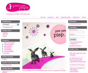 peewee-design.com: PeeWeePeople - Willkommen bei PeeWeePeople - dem Conceptstore für Kinder- und Babyartikel
Herzlich Willkommen bei PeeWee People - dem Conceptstore für Kinder- und Babyartikel. Wir haben uns zur Aufgabe gemacht, weltweit die schönsten und sinnvollsten Baby- und Kinderartikel für Sie zu finden und auf unserer Seite anzubieten. Viel Spaß beim Stöbern.