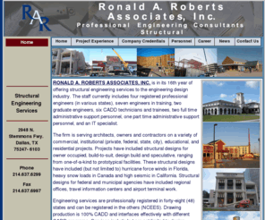 rara.net: Ronald Roberts - Home Page
Ronald A. Roberts & Associates Structural Engineering Services.