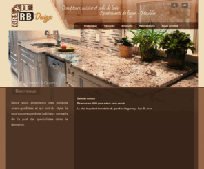 granitrbdesign.com: Granit RB "Comptoirs, cuisine et salle de bain en granit et quartz"
