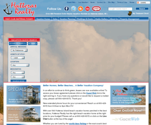 hatterasrealty.com: Hatteras Island Vacation Rentals / Cape Hatteras Real Estate - Hatteras Realty, Avon, Outer Banks, NC
With over 560 Hatteras Island vacation rentals available, you are bound to find the perfect home or condo for your next getaway to the Outer Banks area in North Carolina. 