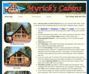 Myrickscabins Com Myrick S Cabins Greer Arizona Cabin Rentals