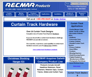 recmarmarine.com: Curtain Track System Hardware - RECMAR Products
Curtain Track Hardware Systems manufactured by Recmar.com Call for your custom curtain track solution today