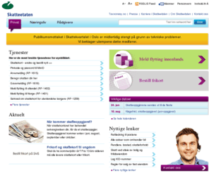 skatteetaten.no: Skatteetaten - Skatt, avgift og folkeregister
skatteetaten.no