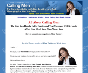 whymendontcall.net: Calling Men - The Complete Guide to Calling, Emailing, and Texting Men
Calling Men