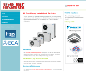 a-h-u.co.uk: air conditioning CHOBHAM | The Air Handling Unit
The Air Handling Unit is a CHOBHAM based Air conditioning and heating business specialising in air conditioning, heating and general ventilation. We also are a Daikin dealer, and can install ans service whole building systems